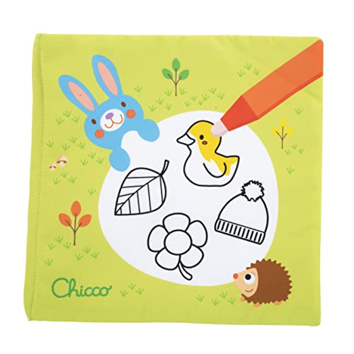 Chicco Il Libro delle Stagioni Album da Colorare per Bambini con Pennarello Magico ad Acqua, Libretto...