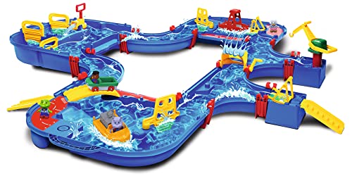AquaPlay Mega Lock Box, Set da 62 Pezzi per Tavolo Acquatico, Giocattolo da Giardino, Adatto per Bambini...