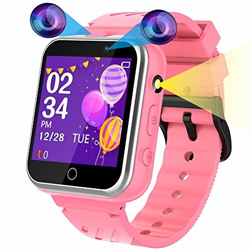 Smartwatch Bambini Orologio Intelligente Per Bambini, 24 Giochi Musica Doppia Camera Lettore Smartwatch...