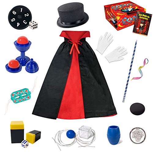 Kids Magic Kit - Beginners Kids Magic Tricks Set Included Magic Wand, Top Hat, Fancy Dress & Much More,...