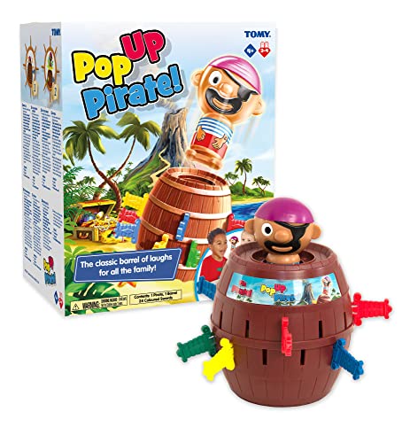 TOMY Pop Up Pirate Classic Children's Action Board Game, Family and Preschool Kids Game, Action Game for...