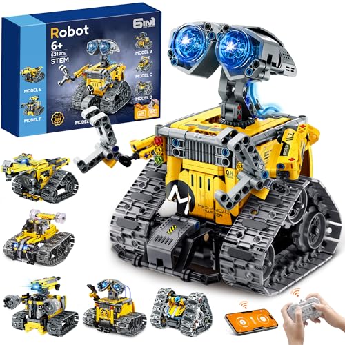 IKUPER Technic Robot per Bambini Ragazzi dai 6 ai 12 Anni, Set Robotico Programmabile 6 in 1 con App e...