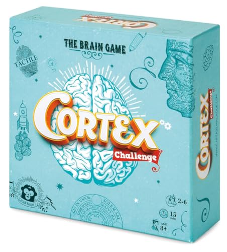 Asmodee - Cortex Challenge, Azzurro - Gioco da Tavolo, Sfide per il Cervello, 2-6 Giocatori, 8+ Anni,...