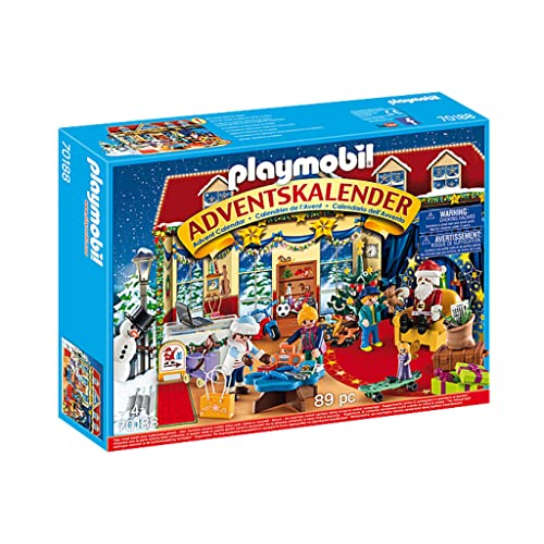 PLAYMOBIL 70188 - Calendario dell'Avvento 'Il negozio dei giocattoli di Natale', Dai 4 anni