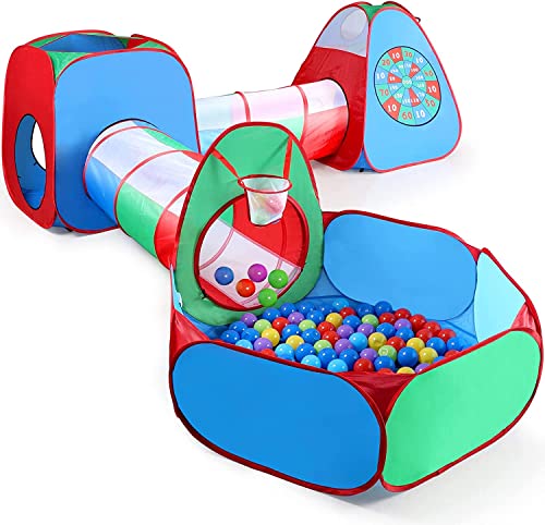 5 in 1 Tenda per Bambini, STLOVe Fossa di Palline Tube Tende, Giocattolo Tenda per Neonati Pieghevole,...