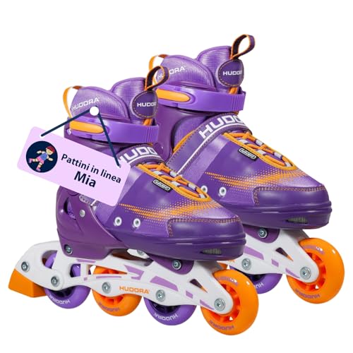 HUDORA Pattini in linea Mia/Leon - Pattini in linea per bambini/ragazzi e adulti in più misure e colori...