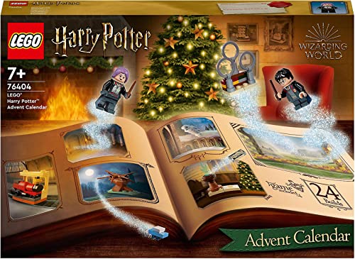 LEGO Harry Potter 76404 Calendario dell'Avvento 2022, 24 Mini Giocattoli, con Gioco da Tavolo