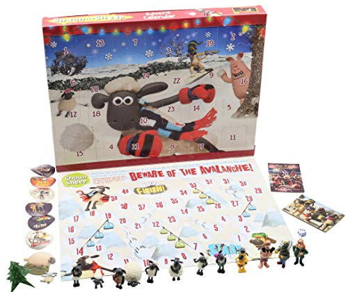 Shaun the Sheep Calendario Avvento per Bambini Wallace e Gromit Cartoni Animati Include Puzzle Gioco da...