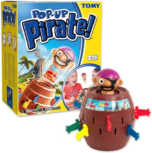 Tomy - Pop Up Pirate Bambini Gioco Di Abilità Fino-Motorie, T7028A1