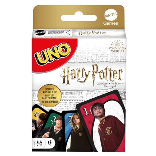 Mattel Games - Gioco di carte UNO Harry Potter, l'iconico gioco di carte per tutta la famiglia con i...