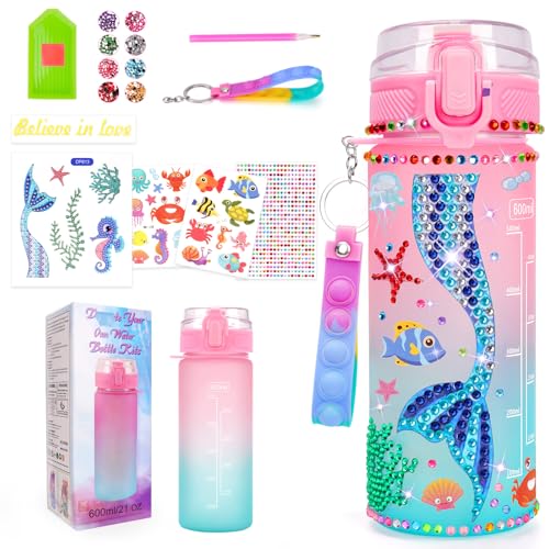 Regalo Bambina 6 7 8 9 10 11 12 Anni, Sirena Borraccia Bambini Giochi Bambina 4-10 Anni Femmina Pittura...