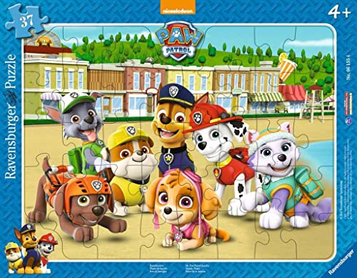 Ravensburger Italy- Paw Patrol Puzzle Incorniciato, Colore Bianco, 06155