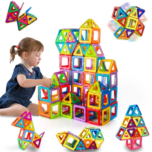 Costruzioni Magnetiche Per Bambini Bambina Bambino 3 4 5 6 7 8 anni 38 Pezzi Blocchi gioco bambino...