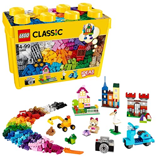 LEGO Classic Scatola Mattoncini Creativi Grande, Contenitore con Idee Creative per Costruire Macchina...