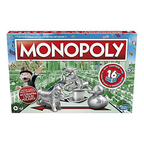 Hasbro Monopoly Classico Gioco Da Tavolo Per Famiglie E Bambini, Dagli 8 Anni In Su, Multicolore