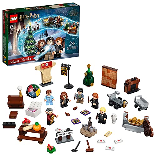LEGO Harry Potter Calendario dell'Avvento 2021, e Gioco da Tavolo per Bambini dai 7 Anni con 6 LEGO...