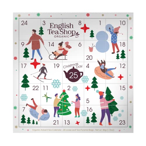 English Tea Shop Calendario dell'Avvento con Immagini Componibili Tè del Natale in Cofanetto - 1 x 25...