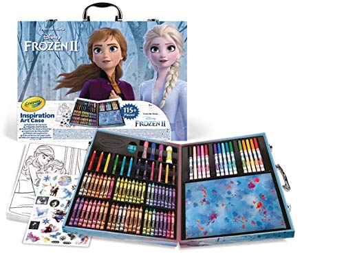 Crayola Valigetta Colori Disney Frozen 2 – Kit Creativo con 115 Pezzi Assortiti, Età Consigliata: 5-10...