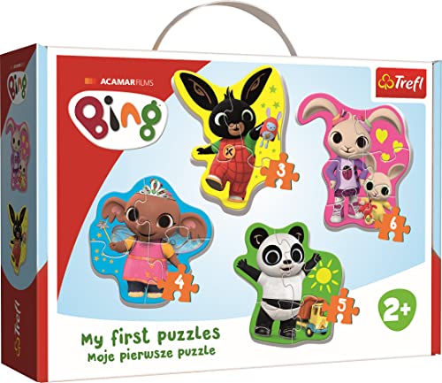 Trefl- Puzzle Bunny da 3 a 6 Pezzi, 4 Set, Bing e i Suoi Amici, per Bambini da 2 Anni, Colore