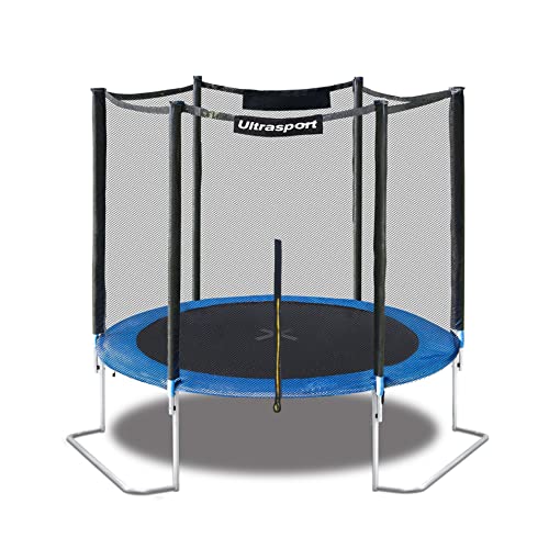 Ultrasport Jumper Trampolino da giardino, set completo trampolino, inclusi tappeto elastico, rete di...