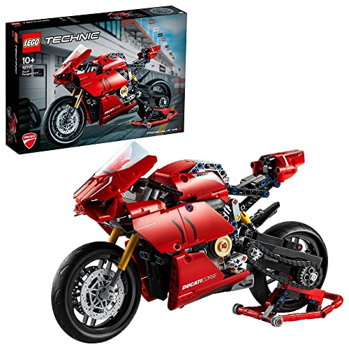 LEGO Technic Ducati Panigale V4 R, Moto Giocattolo da Collezione, Modellismo da Costruire, Replica...
