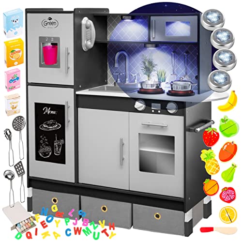 Kinderplay Cucina Giocattolo per Bambini legno - Cucina Legno per Bambini, Grande Cucina Bambini,...