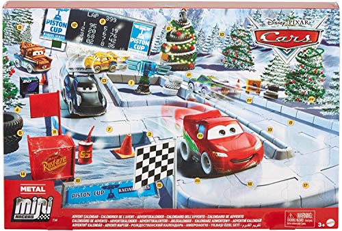 Disney Cars- Calendario dell'Avvento Cars The Movie Una Macchinina al Giorno con Accessori e Sorprese...