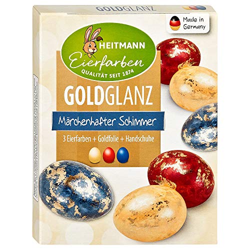 Heitmann - Pellicole decorative per uova di Pasqua, colore: oro lucido