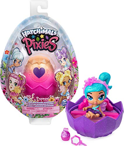 HATCHIMALS Pixies, Fatine Collezionabilli con Accessori, Bambole 6 cm, Modelli Assortiti, dai 5 Anni