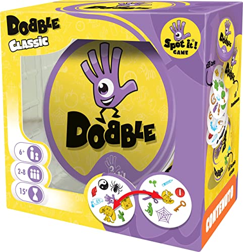 Asmodee - Dobble - Divertente Gioco da Tavolo per Tutta la Famiglia, 2-8 Giocatori, 6+ Anni, Edizione in...