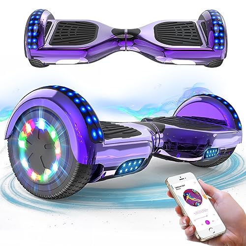 RCB Hoverboard 6.5 inch Auto-bilanciato Hover Board con Colorato luci sulle Ruote e Bluetooth, Il miglior...