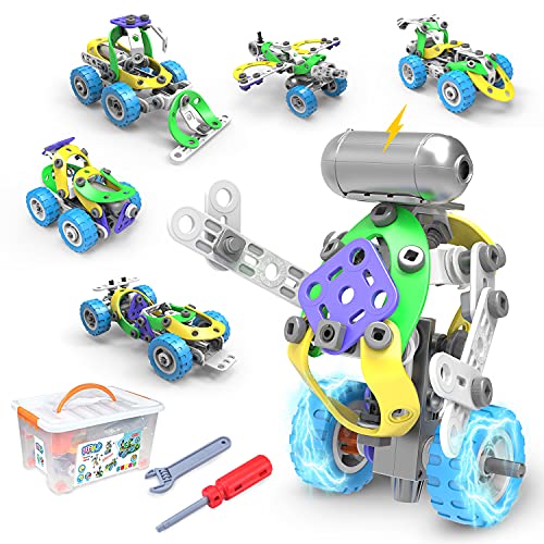 CENOVE Giocattoli STEM 5 in 1 Kit di Costruzione di Giocattoli, Kit di Costruzione educativi Giocattoli...