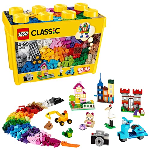 LEGO 10698 Classic Scatola Mattoncini Creativi Grande, Set per Costruire Macchina Fotografica, Vespa e...