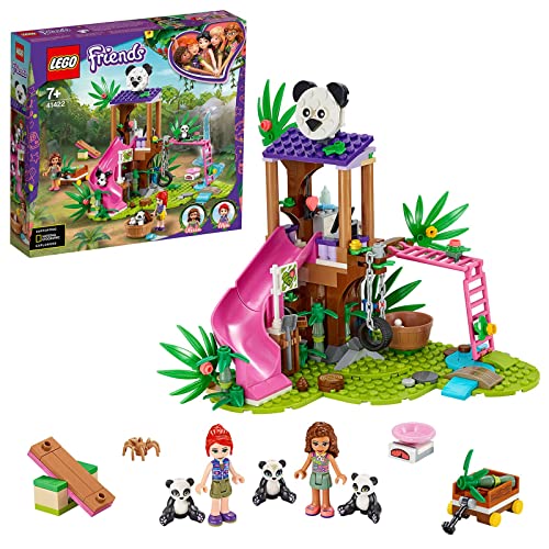 LEGO Friends La Casetta sull’Albero del Panda, Giocattolo per Bambini con 2 Mini Bamboline e Figure di...