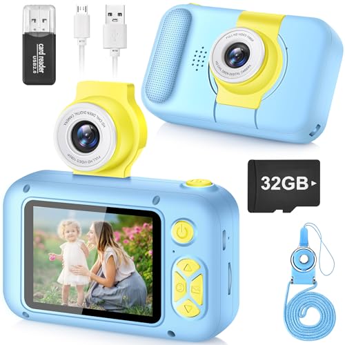 Macchina Fotografica Bambini, ARNSSIEN Fotocamera Bambini,180 °Flip Len, Fotocamera digitale con schermo...