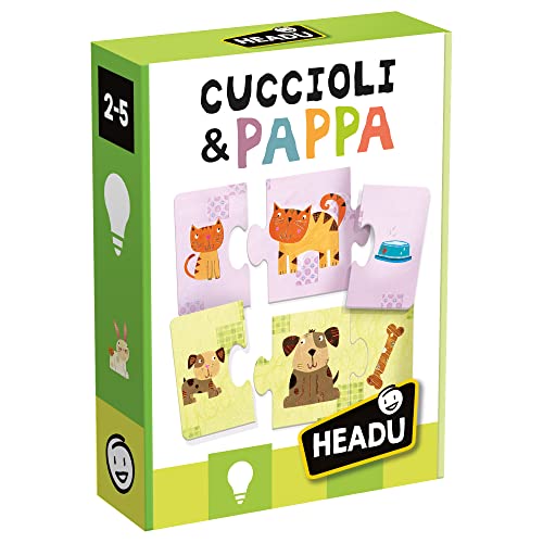 Headu Cuccioli & Pappa Un Gioco Di Logica Per I Più Piccoli It20058 Gioco Educativo Per Bambini 2-4 Anni...