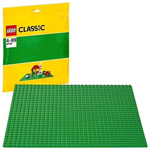 LEGO Classic Base Verde, Superfice Creativa per Mattoncini, Giochi per Bambini dai 4 Anni, Tavola per...