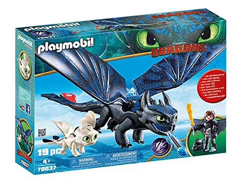 Playmobil DreamWorks Dragons 70037 - Sdentato e Hiccup con Baby Dragon, dai 4 Anni