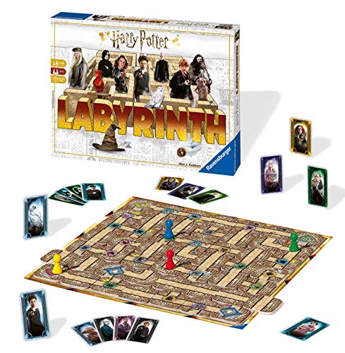 Ravensburger – Labyrinth Harry Potter, Gioco Da Tavolo, Da 2 A 4 Giocatori, 7+ Anni