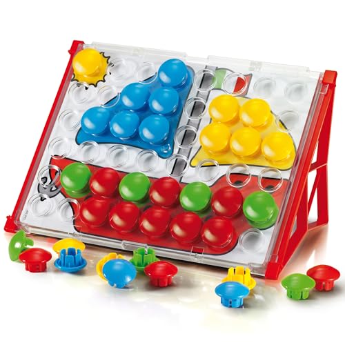 Quercetti Fantacolor Junior Basic, Giochi Bambini 2 Anni Educativi, Bottoni Colorati Montessori, Regalo...