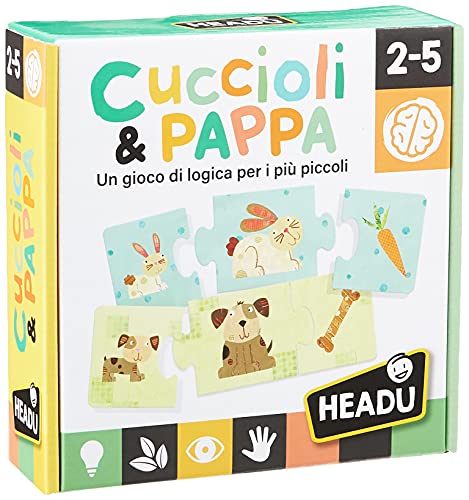 Headu- Cuccioli & Pappa Gioco, Multicolore, IT20058