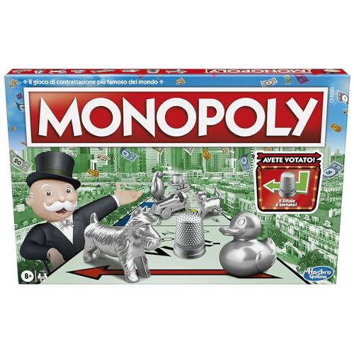 Monopoly Classico, Gioco da Tavola per Famiglie, Adulti, Bambini e Bambine da 2 a 6 Giocatori, Giochi di...