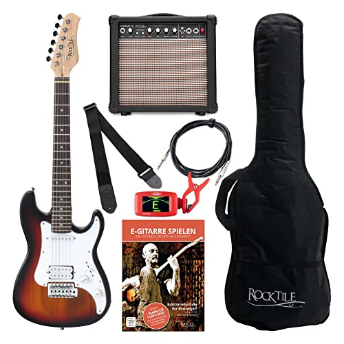 Chitarra elettrica 3/4 Rocktile Sphere Junior incl. Amplificatore col. SUNBURST