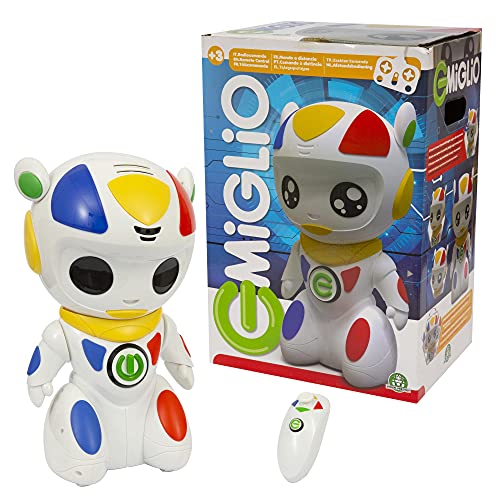 Emiglio - Robot il Compagno per mille avventure, con luci e suoni, voice changer, sensore di...