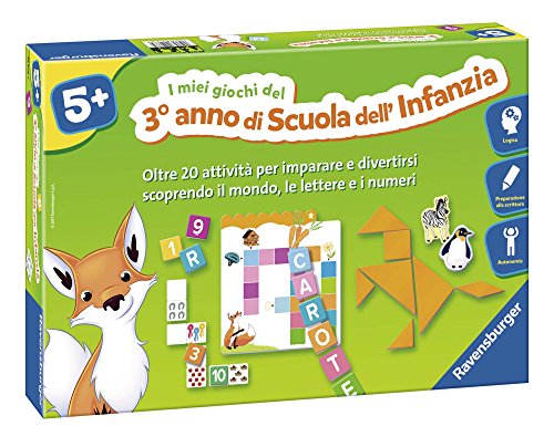 Ravensburger Italy-I miei Giochi del Terzo Anno di Scuola dell'Infanzia, Multicolore, 24078 4