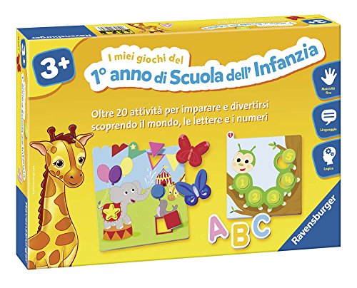 Ravensburger 24075 I Miei Giochi del Primo Anno di Scuola dell'Infanzia, Gioco Educativo, 20 attività...