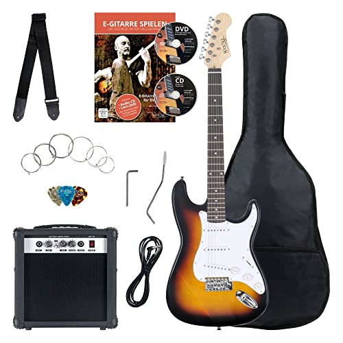 Rocktile Banger's Pack Set Chitarra Elettrica Sunburst - Kit Completo per Chitarre Elttriche con...