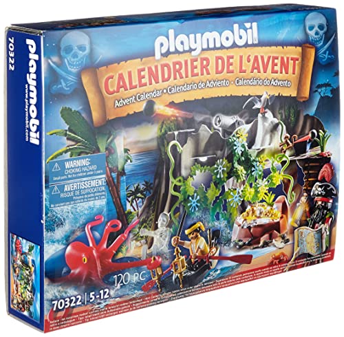 Playmobil Calendario dell'Avvento 'Il covo dei pirati', Personaggi, Colore Multicolore, 70322
