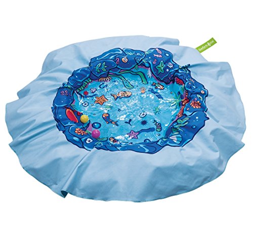 EverEarth Beach Pool Blanket EE33749 Piscina per bambini e coperta da spiaggia in uno per bambini dai 24...