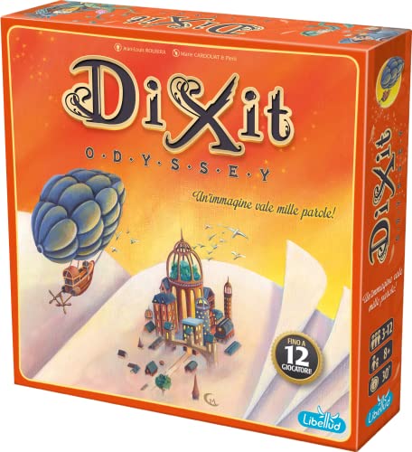 Asmodee: Dixit Odyssey, Gioco da Tavolo di Immaginazione e Fantasia, 3-12 Giocatori, 8+ Anni, Edizione in...